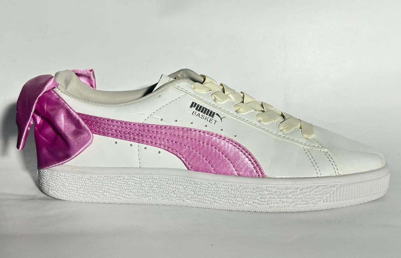PUMA(GS) PUMA Basket Bow Patent 'White Orchid' (367621 02)