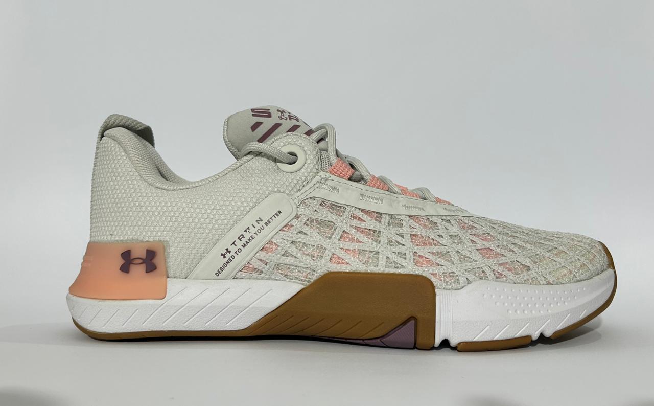 Under Armour TriBase Reign 5 UA Grey Pink Fizz Cross Training (3026022-300)